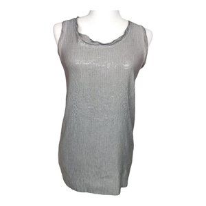 Tempo Paris sequin / Tie-dye Tie-back Tank Top** LINEN** Size‎ S